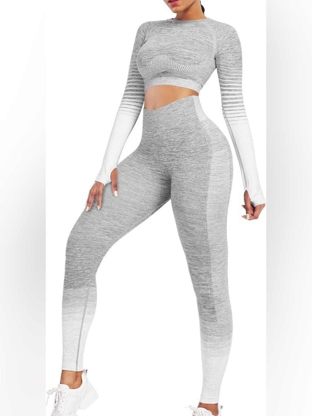 NWOT Gray Workout Set XS